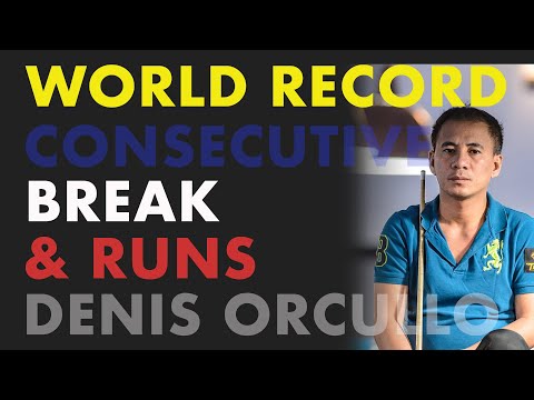 WORLD RECORD |  Most Continuous BREAK&RUNS of 9 Ball | Shane Van Boening vs Denis Orcullo | 2021