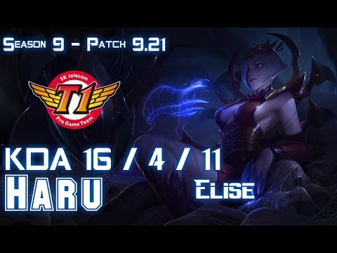 SKT T1 Haru ELISE vs TALIYAH Jungle - Patch 9.21 EUW Ranked