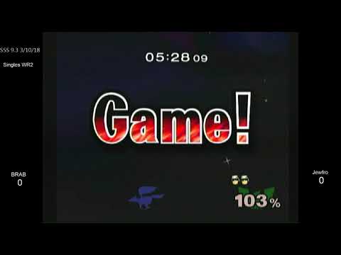 SSS 9.3 SSBM - BigRedAnimeBike (Fox) vs. Jewfro (C. Falcon) - Melee WR2
