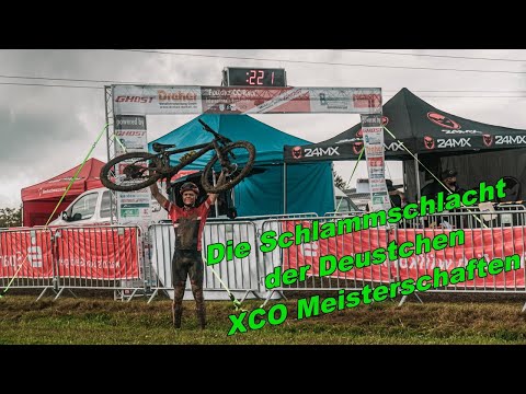 Micah Schmidt fährt in Mountainbike - Spitze bei der Deutschen Meisterschaft im XCO