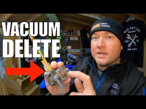 Manual Petcock Conversion for KLR650 NO MORE VACUMM NEEDED