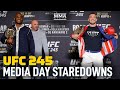 UFC 245 Media Day Staredowns - MMA Fighting