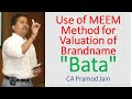 Use Of MEEM Method For Valuation Of Brandname Bata I CA Pramod Jain