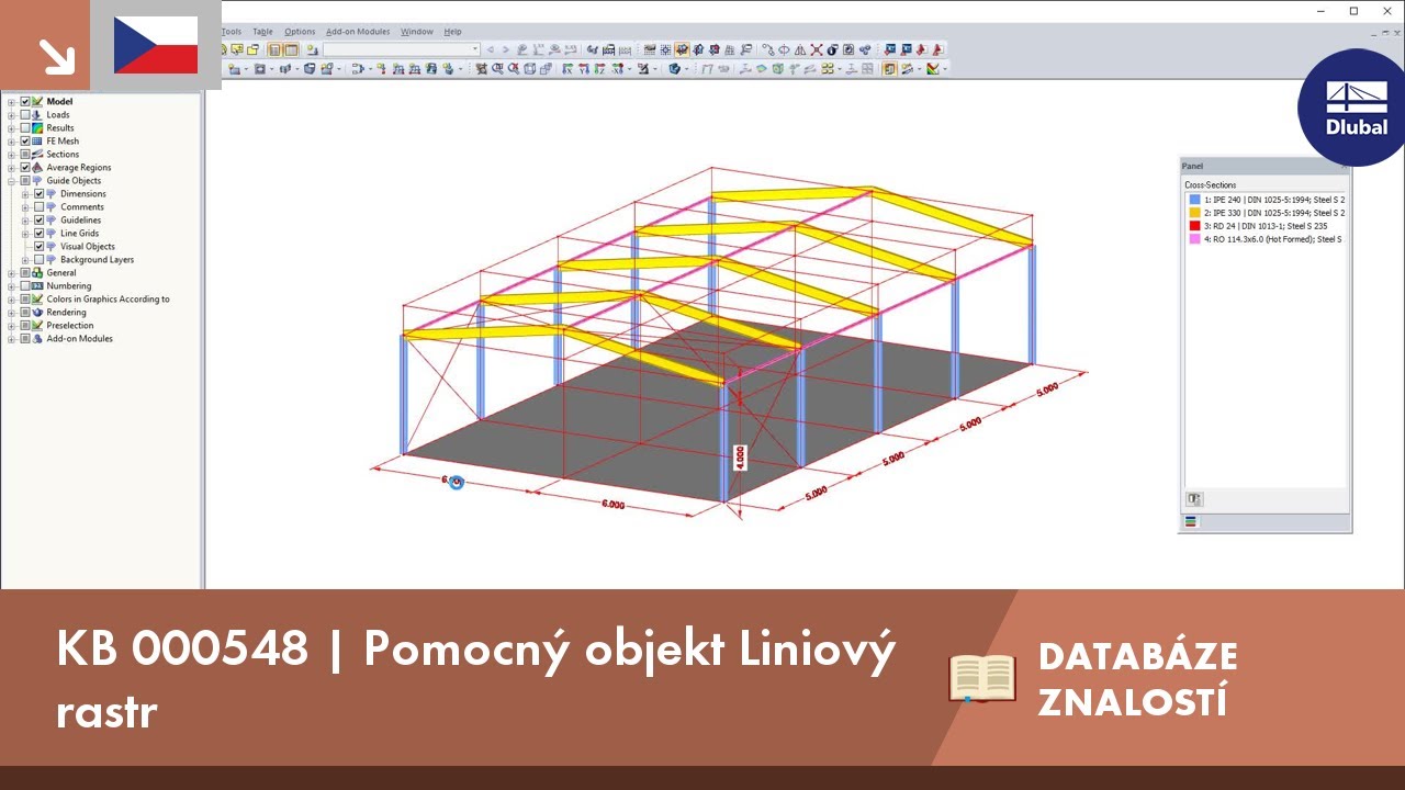 KB 000548 | Pomocný objekt Liniový rastr