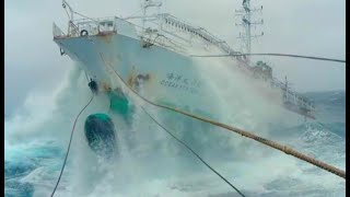 Largest Ships Sinking In Horrible Storm