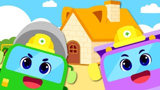 Let’s Build a House🧱🚛| Kids Songs &amp; Nursery Rhymes | Construction Vehicle Songs | Lotty Friends
