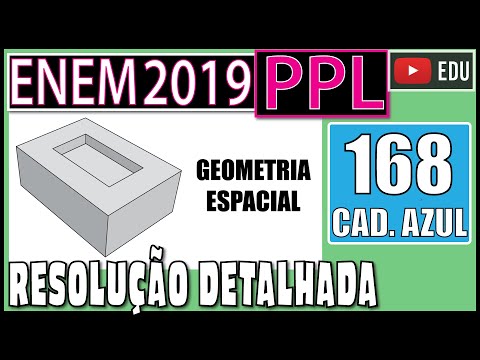 [ENEM 2019 PPL] 168 📘 GEOMETRIA ESPACIAL No ano de 1751, o matemático Euler conseguiu demonstrar a