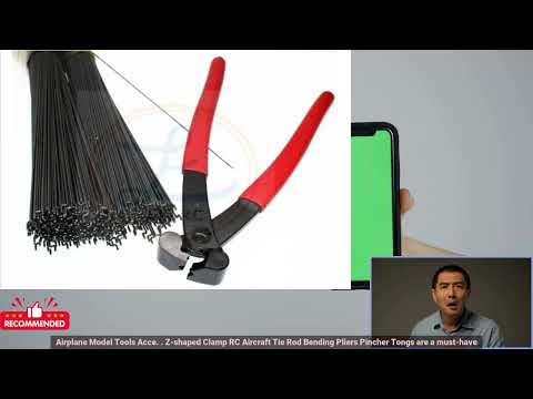 1005002542140470 Z shaped Clamp RC Aircraft Tie Rod Bending Pliers Pincher Tongs for Se