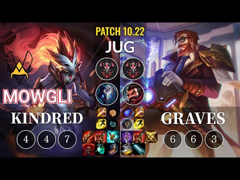 VIT Mowgli Kindred vs Graves Jungle - KR Patch 10.22