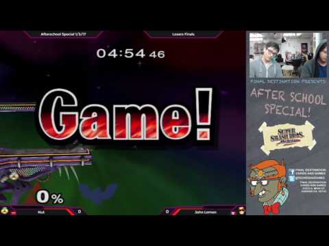 After School Special 1/3/17 - Nut (Sheik) vs. John Lemon (Falcon) - SSBM Losers Finals