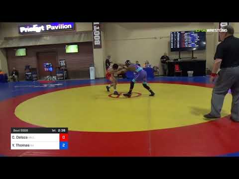 2018 Marine Corps US Open/UWW Junior Freestyle 65 Con 16 #2 - Chris Deloza (Vall) Vs. Yahya Thomas