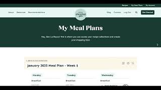 Meal Planning Pro Instructions 2025