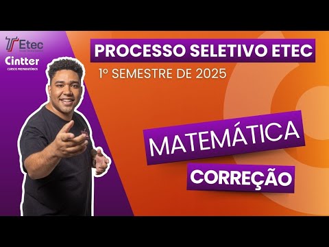 Vestibulinho ETEC 2025 - Questão 16 Corrigida (Matemática)