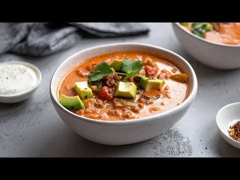 Creamy Keto Taco Soup Recipe