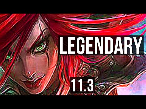 KATARINA vs KASSADIN (MID) | 17/1/5, Rank 5 Kata, Legendary, 700+ games | EUW Challenger | v11.3