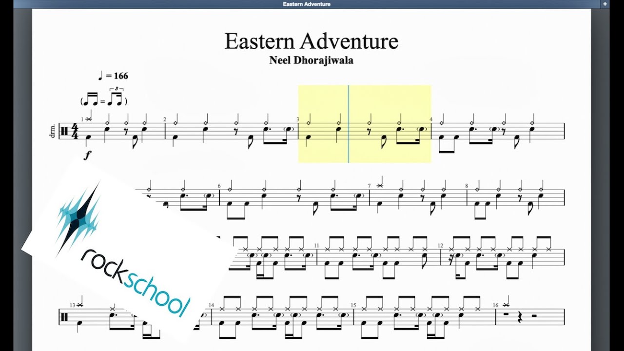 Eastern Adventure Rockschool Grade 7 Drums