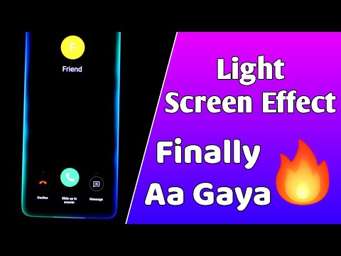 Realme X New Update Enable and Use Screen Light Effect Feature