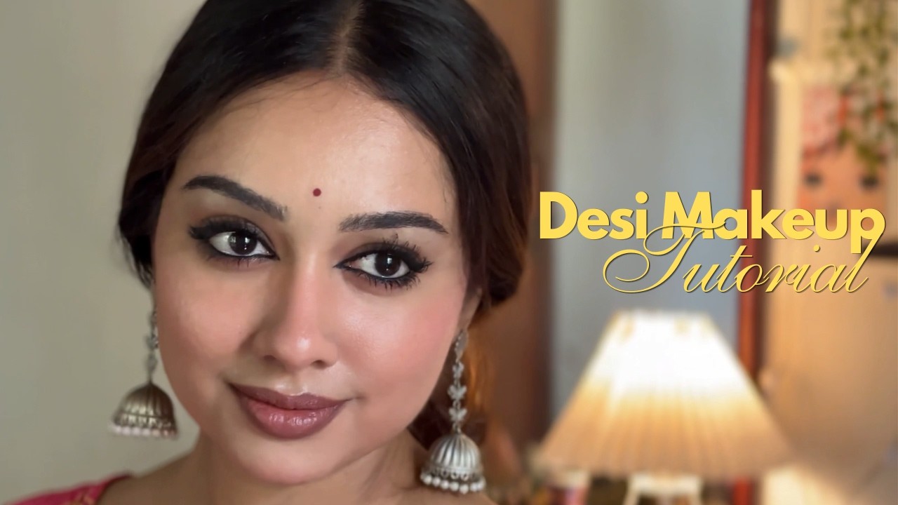 Beginner-friendly desi makeup tutorial 🦢✨🪷
