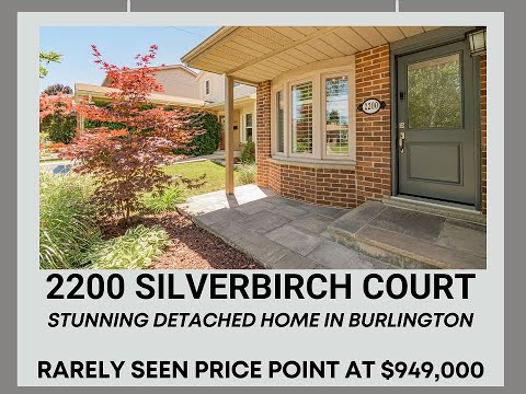 2200 Silverbirch Court - Stunning Detached Home For Sale In Burlington
