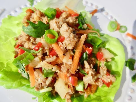 TURKEY LETTUCE WRAPS | LOW FAT FOOD | Simple to Make Recipe