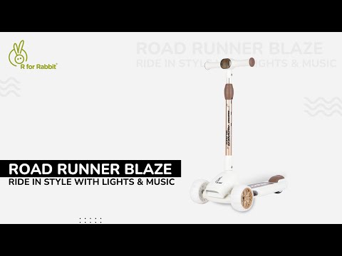R for Rabbit Road Runner Blaze Scooter For Kids With PU LED Wheels And LED lights Installation Video