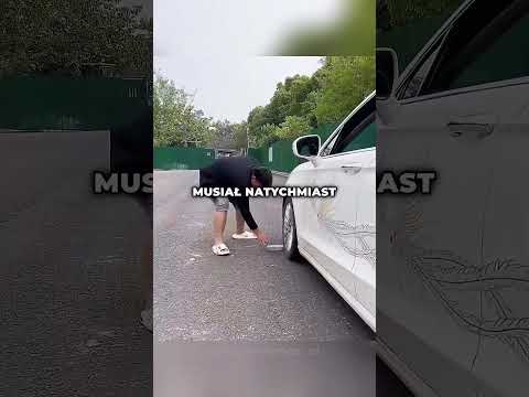 Heroiczna próba powstrzymania samochodu bez kierowcy