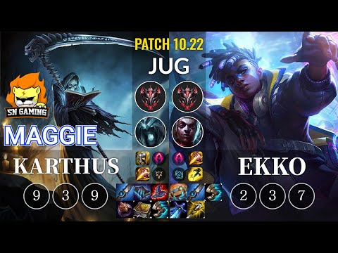 SN Maggie Karthus vs Ekko Jungle - KR Patch 10.22
