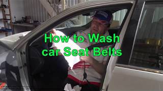 How to Wash car Seat Belts