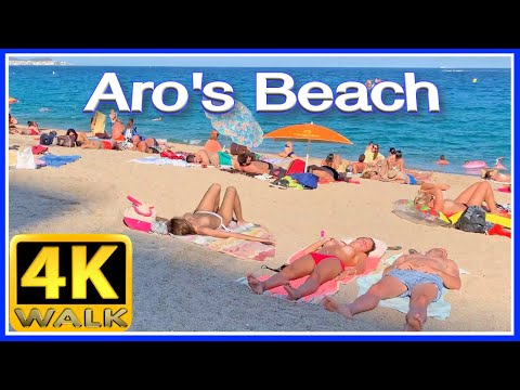 【4K】WALK COSTA BRAVA Beach 4k video GIRONA SPAIN travel vlog