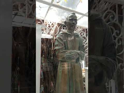 Saint Pio Chapel, devotees often leave rosaries as a symbol of their prayers and petitions.