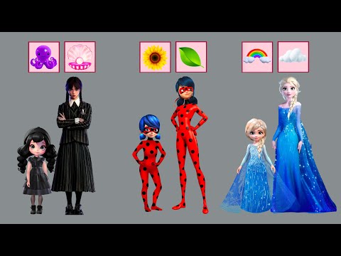 Disney Princesses, Wednesday and Ladybug's Family Has a MAGICAL Fashion Transformation