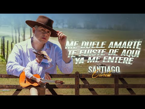 Santiago Cañete - Me Duele Amarte / Te Fuiste De Aquí / Ya Me Enteré ( Video Oficial )