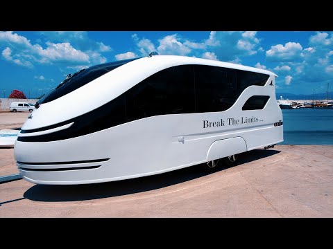 SealVans Amphibious Caravan Easily Travels On Land and Sea