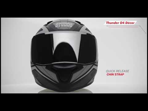 STUDDS Thunder D1 with Clear Visor Motorbike Helmet Buy STUDDS
