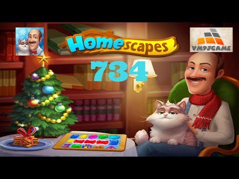 HOMESCAPES Gameplay - Level 734 (iOS, Android)