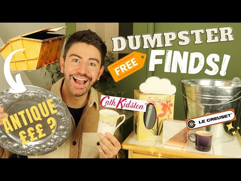 DUMPSTER DIVING IN LONDON! AMAZING FREE FINDS | MR CARRINGTON