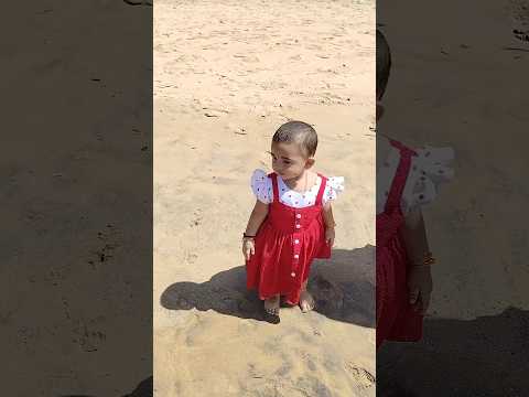 Madhuttan first time on the beach 😍#shorts#beachvibes