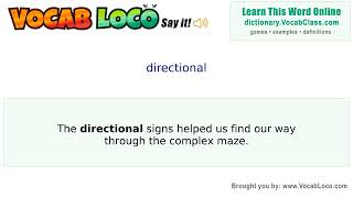 Video thumbnail for directional