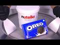 Nutella Oreo Ice Cream Rolls Satisfying Visual ASMR