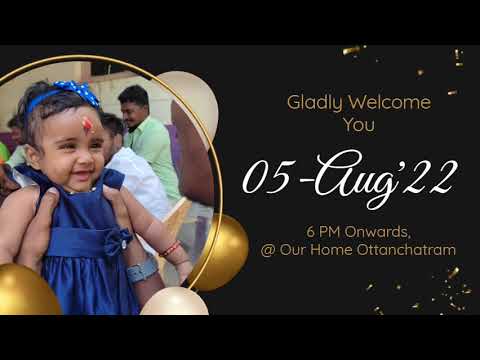 Baby Birthday Invitation | Sai Deekshana