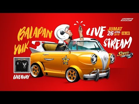 GIVEAWAY KAOS GGWP ID - XSKYES LIVESTREAM!! - GARENA SPEEDDRIFFTER INDONESIA