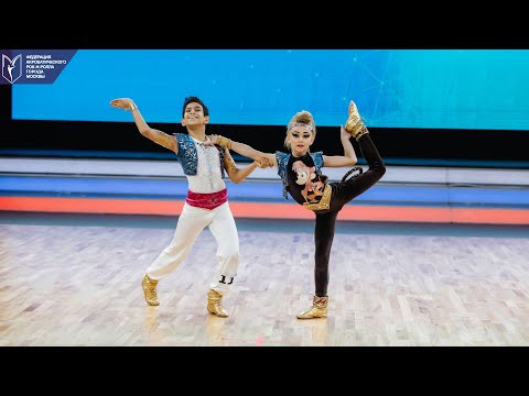 Лев Аношин и Анастасия Добромыслова,  "B класс-микст" юноши и девушки, первенство России, 3 место