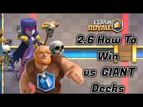 2.6 Hog Cycle vs Max Giant  l F2P - Clash Royale