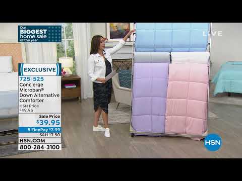 Concierge Collection Microban Down Alternative Comforter