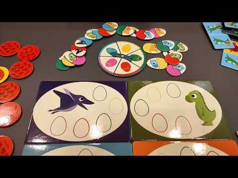 Dinoszaurusz - Bingó, memória, dominó játék 3 az 1-ben - Dinosaurs - Djeco