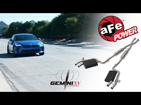 aFe POWER 2018-21 Kia Stinger 3.3L (tt) Gemini XV Cat-Back Exhaust W/ Cut-Out