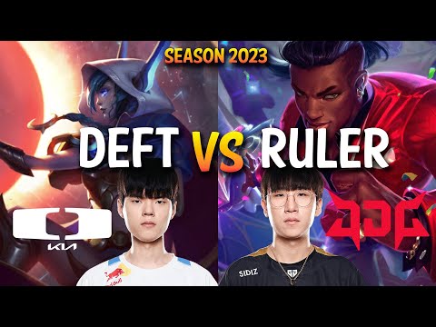 DK Deft vs JDG Ruler - Deft XAYAH vs Ruler LUCIAN ADC - KR Ranked