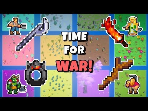 Worldbox, but I gave the Four Races GOD-tier Weapons