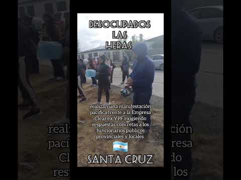 🚨FAMILIAS DESOCUPADAS🚨LAS HERAS SANTA CRUZ  #argentina #noticias #riogallegossantacruz #viralvideo