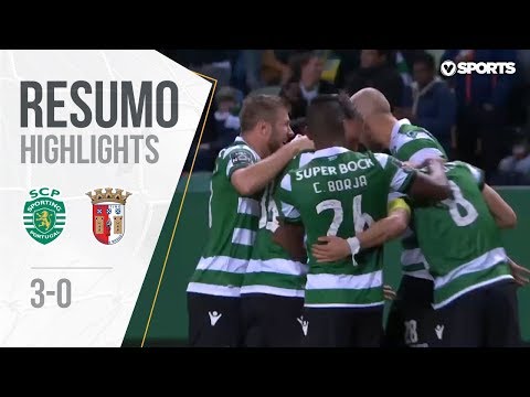 Highlights | Resumo: Sporting 3-0 Sp. Braga (Liga 18/19 #22)